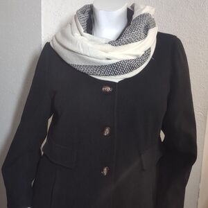 Nordstrom Black and White Scarf